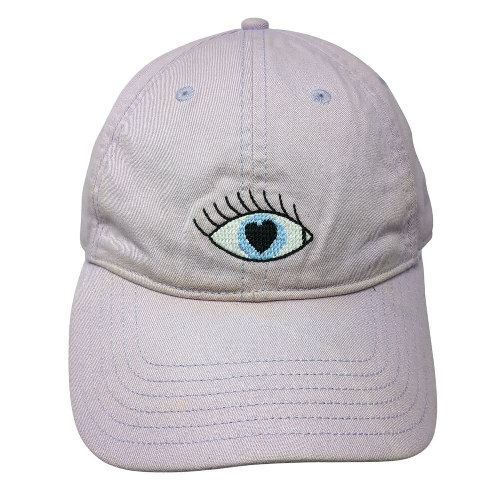Eye Slideback Baseball Hat Purple One Size Adjustable Embroidered Harding Lane